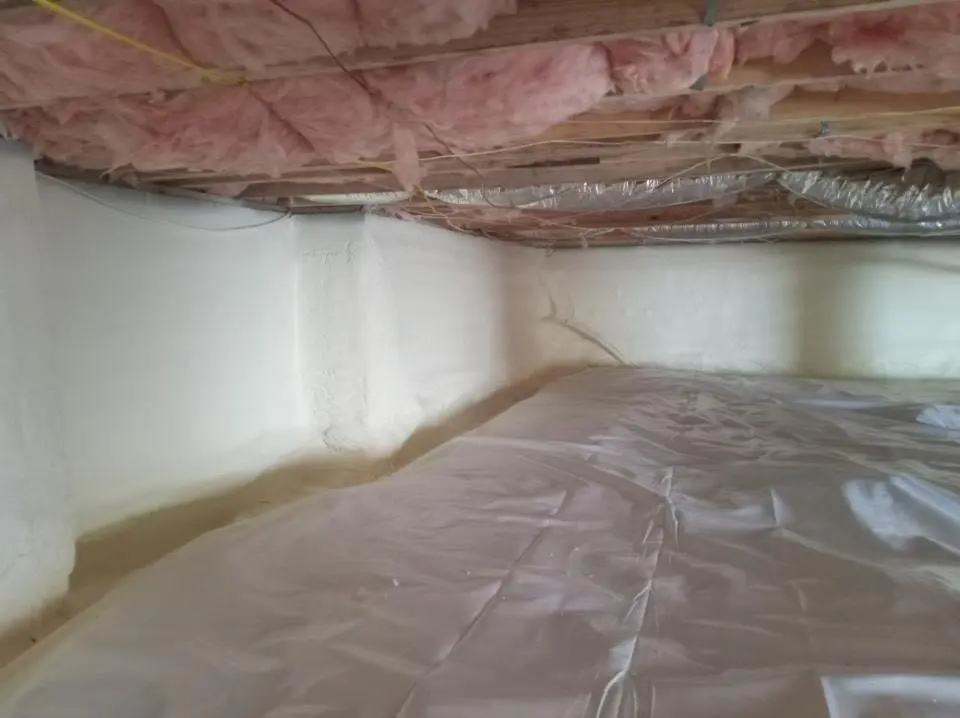 Crawl space encapsulation with closed-cell spray foam for Flat Roof Repair in Camino Tassajara
